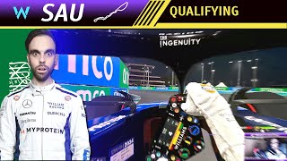 F1 2024 Full Career Mode SAUDI ARABIAN GP  Qualifying  Williams FW46 [upl. by Netsrejk778]