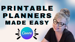 How To Make Printable Planner Pages In Canva [upl. by Kera]