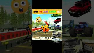 Train 🆚CARS carsh test in Indian bike driving3dindianbikedriving3dviraltrendingLMBYT1 [upl. by Lede]