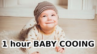 1 hour BABY COOING sound COOING BABY noise noise of HAPPY BABY [upl. by Anatnas]