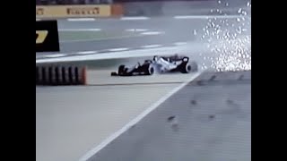 Romain Grosjean crash bahrain 2020 [upl. by Kraft]