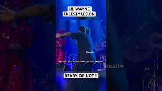 lil Wayne freestyles over the fugees “ready or not” on stage lilwayne lilwaynereaction [upl. by Ernald]