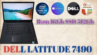 Dell 7490 core i7 Generation 8th ram 16gb SSD 512gb touchscreen [upl. by Akirdna]