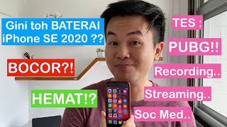 iPhone SE 2020 Battery Test Indonesia [upl. by Braca]