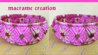 Macrame BASKET [upl. by Ariay956]