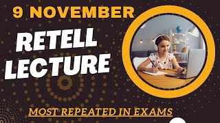 PTE Retell Lecture  November 2024  MUST PRACTICE [upl. by Jemine904]