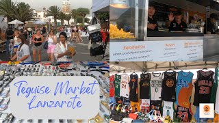 Exploring Lanzarotes Vibrant Teguise Sunday Market in 4K [upl. by Branden]