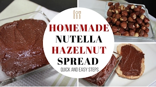 Healthy Homemade Nutella Low Calorie Hazelnut spread [upl. by Deeyn472]