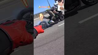 Kawasaki Ninja H2 Bike  Ninja H2 Public Reaction 👀🏍️  Ninja bike lovers shorts ninjah2 kawasaki [upl. by Nyrroc]