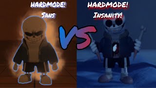 Hardmode Sans vs Hardmode Insanity  Undertale Last corridor [upl. by Carew]