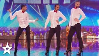 MEN IN HEELS Dance INCREDIBLE SPICE GIRLS Tribute on Britains Got Talent [upl. by Hunt]