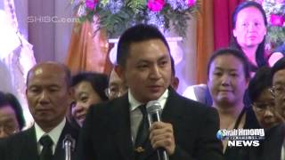 Suab Hmong News Chi Neng Vang speech during family time at the memorial service for May Song Vang [upl. by Zilada]