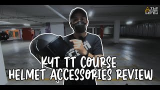 KYT  TT Course TTC  Dark Smoked Visor  3D Rear Spoiler  Antifog Insert  Review [upl. by Collin]