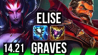 ELISE vs GRAVES JGL  1111 Godlike  KR Master  1421 [upl. by Anigroeg]