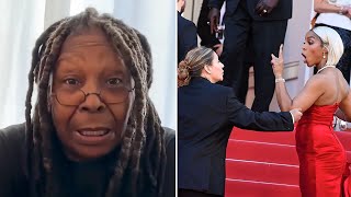 Whoopi Goldberg REACTS to Kelly Rowland FIGHTING With Security Guard at Cannes Film Festival [upl. by Nnaeirb]