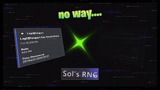 Someone Has Finally Found Glitch Sols RNG [upl. by Mitran959]