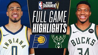 PACERS at BUCKS  NBA INSEASON TOURNAMENT 🏆  FULL GAME HIGHLIGHTS  December 7 2023 [upl. by Aivek]