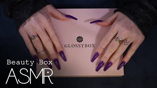 ASMR Glossybox unboxing 🎧 soft spoken light tapping amp scratching sleepy cardboard sounds [upl. by Eiger]