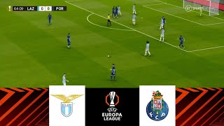 Lazio vs FC Porto 21  Europa League 2425  Match Highlights  Video Game Simulation [upl. by Aneetsyrk]