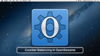 Video tutorial Counterbalancing in OpenSesame [upl. by Adrea252]