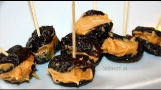 Prunes Stuffed With Peanut Butter A Caribbean Snack [upl. by Atinnor]