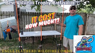 Best Value Rod and Reel Combo for Trophy Catfish  Uncle Flathead Wildfire Rod and Reel Review [upl. by Anaerol]