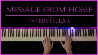 Interstellar  Message from Home Piano Tutorial [upl. by Birkner770]