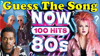 Guess The 80s Hits🎵Now Thats What I Call Music🎵Guess The Song Music Quiz [upl. by Adnihc]