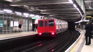 HD An eastbound District Line D Stock train departs Westminster for Upminster [upl. by Nosylla]