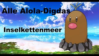 Pokémon Schwert Alle 6 AlolaDigda Locations im Inselkettenmeer [upl. by Nimar]