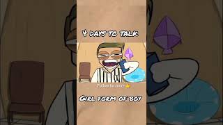 4 days to talk girl with boy 🧒😜😜 funny sort by trueexplanation viralvideo shorts animation [upl. by Yelahc]