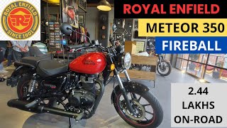 Royal Enfield Meteor 350 Fireball Review 2024  Most underrated bike of Royal Enfield [upl. by Wieren]