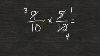 Multiplying Fractions Using Cancellation [upl. by Bobbee148]