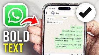 How To Bold Text On WhatsApp  Full Guide [upl. by Ai]