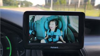 Rohent N06 Baby Car Camera HD 1080P Monitor Review amp Tutorial [upl. by Dulcy]