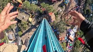 Falcons Fury 2024 POV Busch Gardens Tampa 53K [upl. by Enrobso]