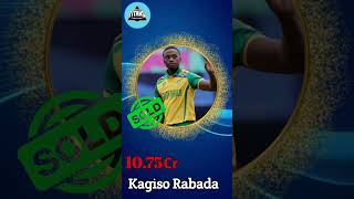 Kagiso Rabada Sold to gujurattitans ipl2025megaauction [upl. by Akimad]