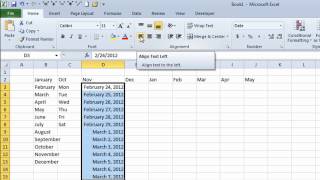 Excel Autofill  how to quickly enter Months Days Dates and Numbers without typing [upl. by London]