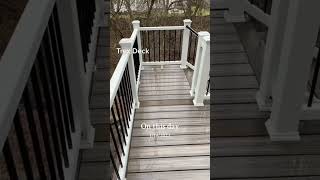 Transforming Backyards Check Out This Completed Trex Decking Project shorts diydeck diy deck [upl. by Llenrac]