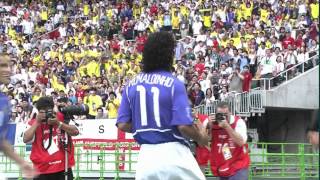 Ronaldinho amazing free kick goal Brazil  England WC 2002 [upl. by Azral946]