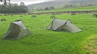 Wet and wild Holme Farm Campsite Horton In Ribblesdale North Yorkshire England [upl. by Cordier]