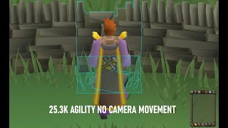 OSRS New Agility Method NO CAMERAMOUSE MOVEMENT 253k [upl. by Lais724]