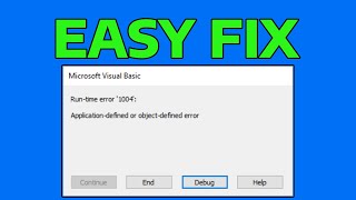 Fix Run Time Error 1004 Excel Cannot Open The File [upl. by Aihcila]