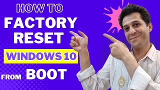 How to Factory Reset Windows 10 From Boot [upl. by Sylram]