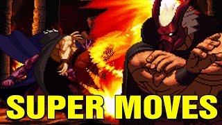 Garou Mark of the Wolves All Super Moves Hidden Potential Arcade NeoGeo [upl. by Winne]