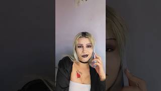 tiffany chucky viralshorts viralvideo makeup halloween [upl. by Adnak679]