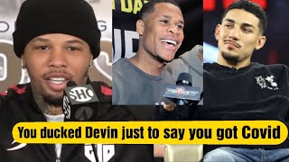 Gervonta Tank Davis tells Teofimo Lopez You ducked Devin Haney just to fake covid 🤣 [upl. by Eitsirc408]