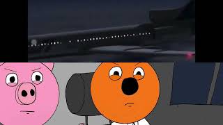 Bashkirian Airlines 2937 VS Lucella Airways 5793 CVR with Mayday and Roblox Piggy Animation [upl. by Aneerahs98]