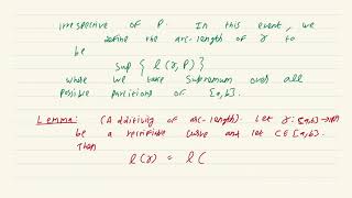 Real Analysis Lecture 59 Rectifiability and arc length [upl. by Anaeg]