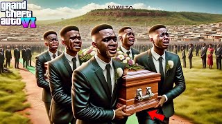 😢💔Franklins African Cousin Funeral In Soweto South AfricaGTA 5 Real Life Mod Remastered Season 1 [upl. by Salomie]